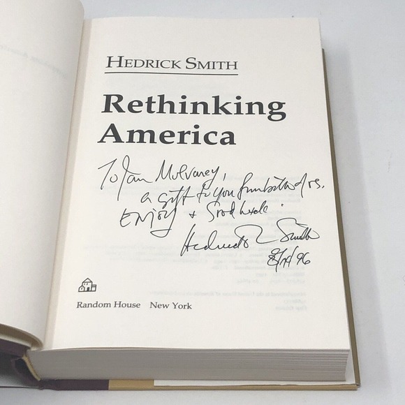 (Signed/Inscription) Rethinking America by Hedrick Smith - Picture 2 of 9